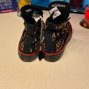 Custom designed Chuck Taylors (by me) / celebrating artist: Jean-Michel Basquiat